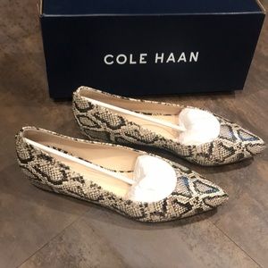 Cole HAAN- Python Flats-8-NIB
